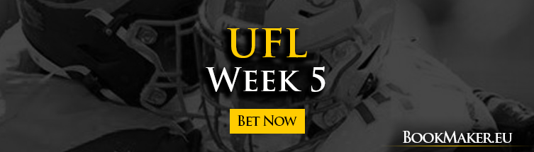 UFL Week 5 Betting Online